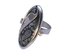 Серебряное кольцо Белая ночь 10020427А05